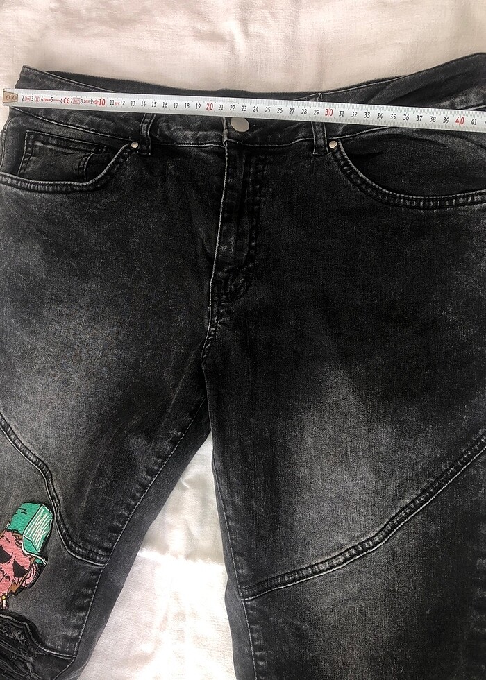 Mjg etiketli 100/98 cotoon karikatürlu pantolon. - Görsel 2