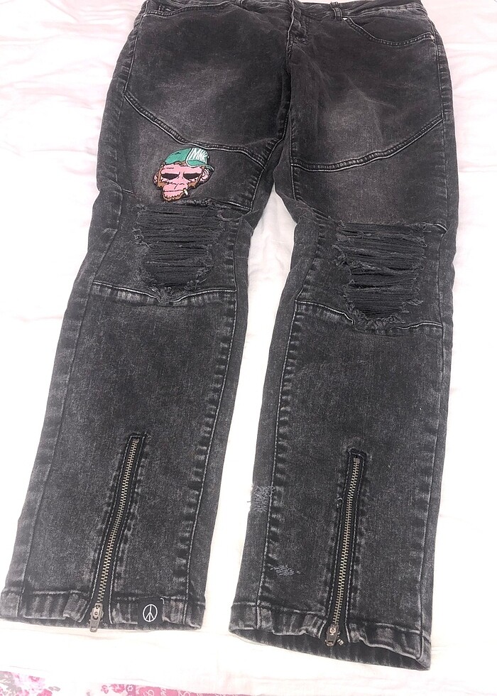 Mjg etiketli 100/98 cotoon karikatürlu pantolon. - Görsel 4