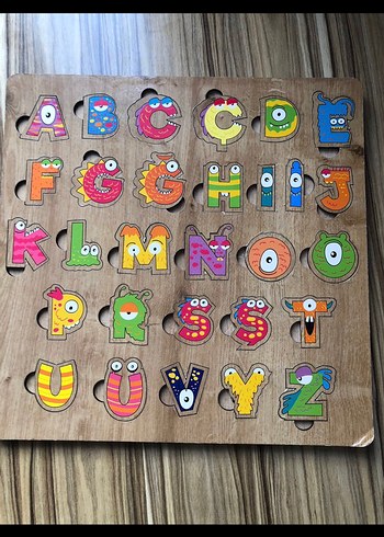 Renkli Ahşap Alfabe ve Sayı Eğitici Oyuncak - Görsel 5