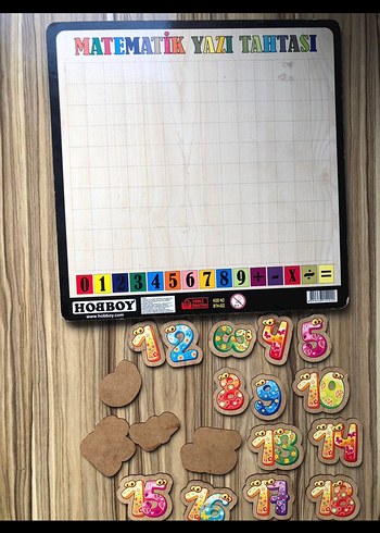 Renkli Ahşap Alfabe ve Sayı Eğitici Oyuncak - Görsel 7