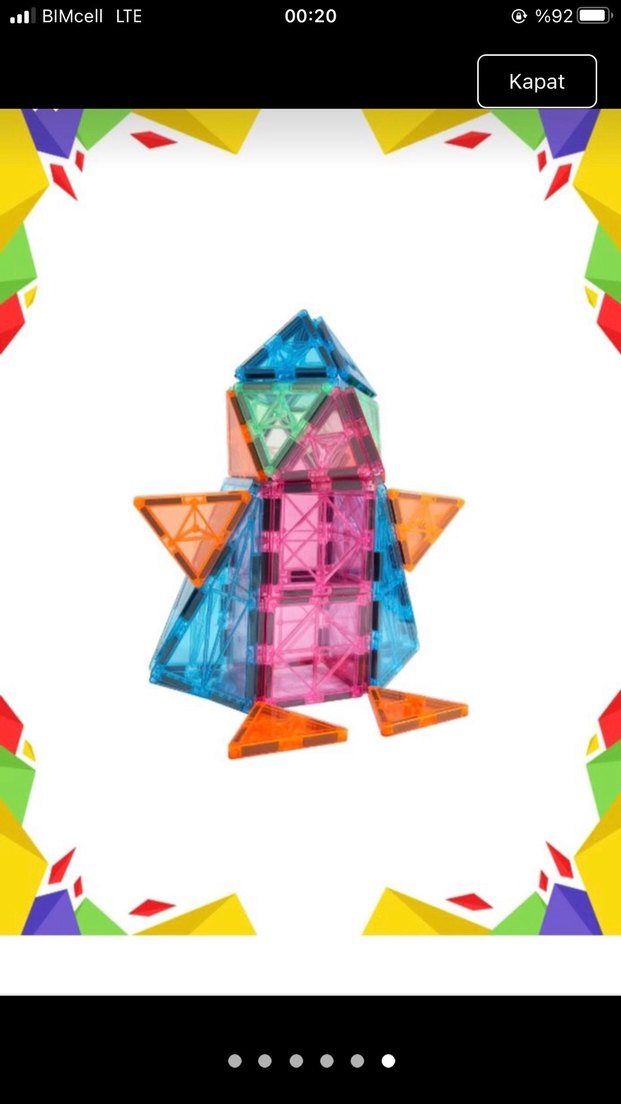 80 parça içerisinde 1 adet magnetik araba mevcut - Görsel 2