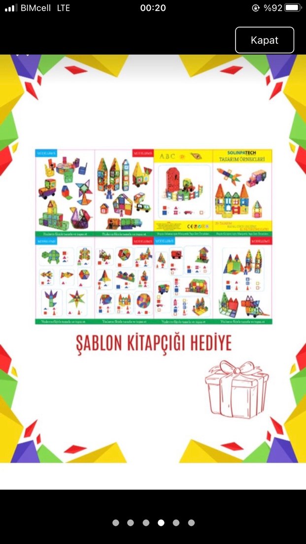 80 parça içerisinde 1 adet magnetik araba mevcut - Görsel 5