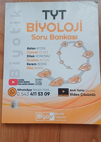 TYT Biyoloji Soru Bankası Video Çözümlü