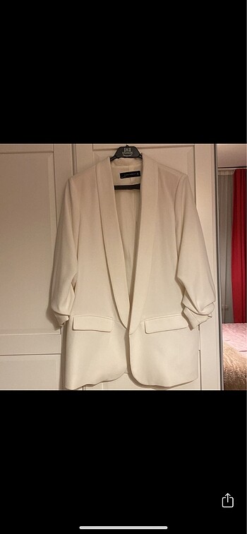 Zara şık beyaz blazer