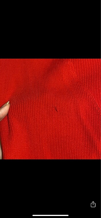 On Fashion Kırmızı triko ceket
