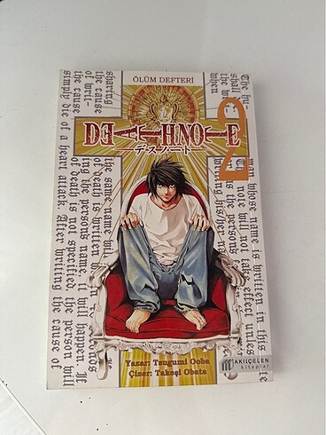  Beden Renk Death note manga ilk iki kitabı