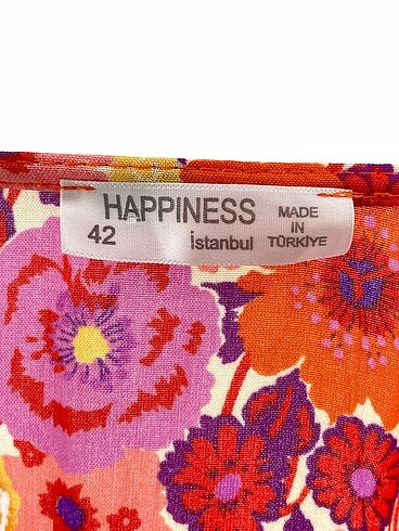 42 Beden çeşitli Renk Happiness Uzun Elbise %70 İndirimli.