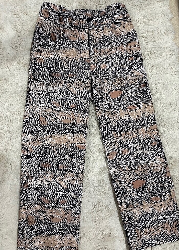 LEOPAR DESEN LİKRALI PANTOLON - Görsel 2