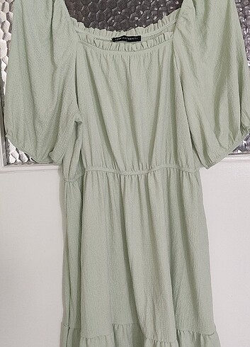 Mint yeşili kadın elbise - Görsel 5