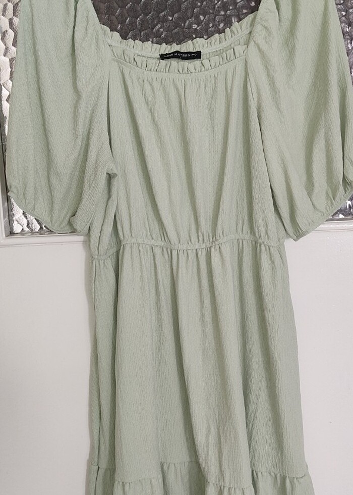 Mint yeşili kadın elbise - Görsel 5