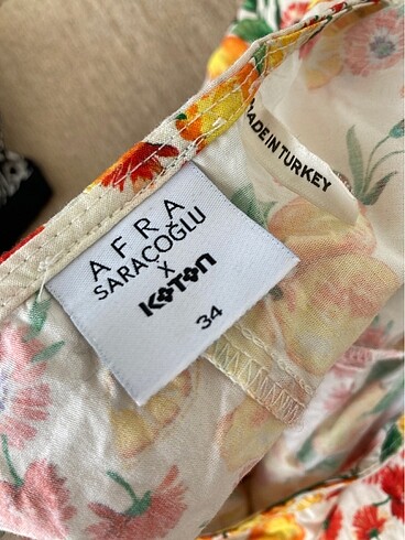 xs Beden Kotob afra saracoglu limon elbise