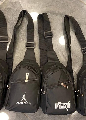 Diğer Siyah Baskılı Bel Çantası ve bodybag