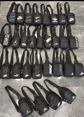  Beden siyah Renk Siyah Baskılı Bel Çantası ve bodybag