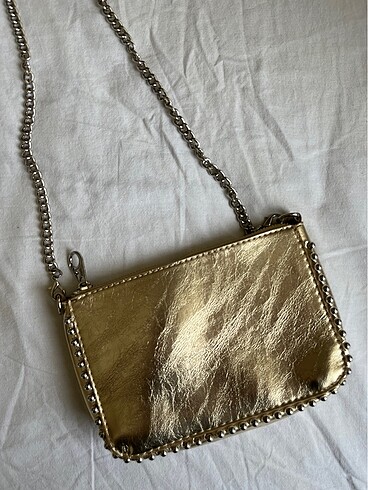 Beden Stradivarius Gold Çanta