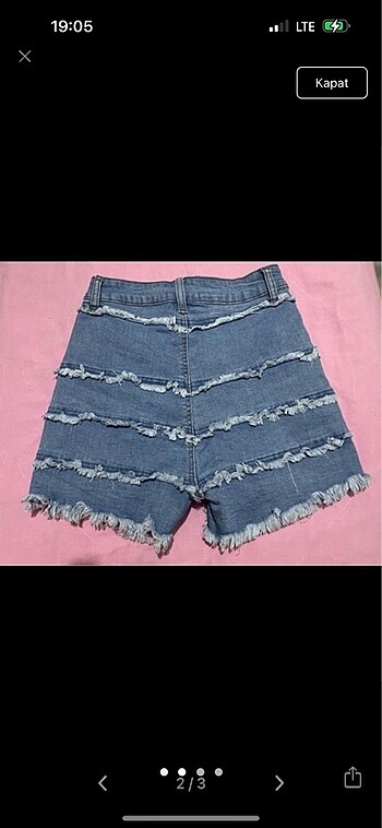 Zara Kot Şort denim