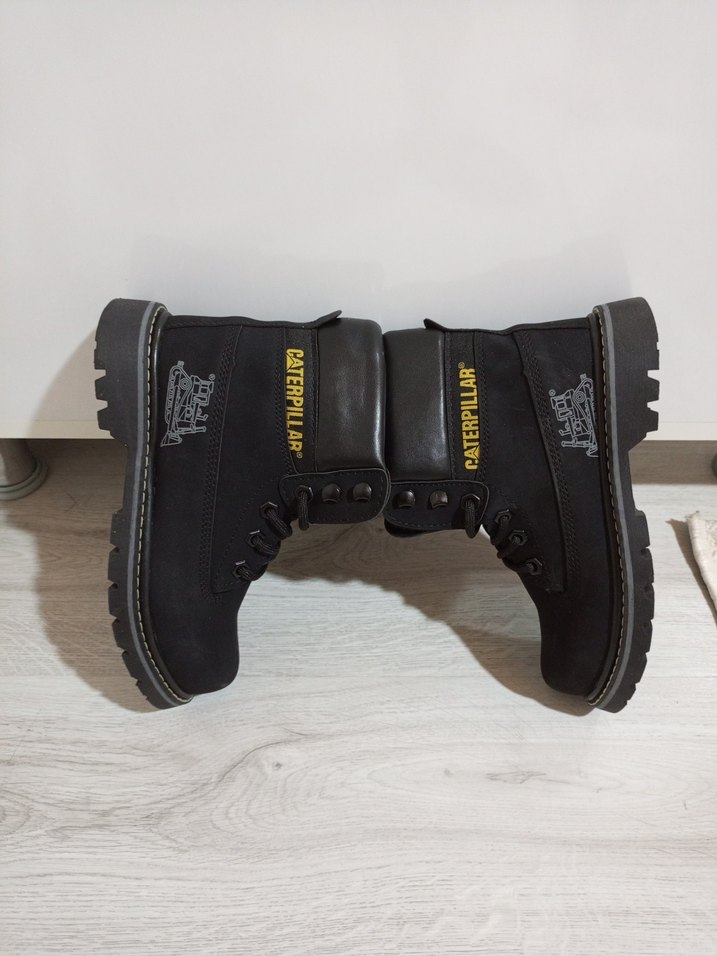 Siyah Erkek Street Wear Botlar Velcro - Görsel 3