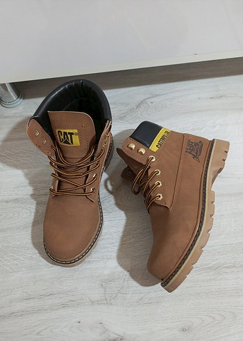 Bağcıklı Kahverengi Erkek Street Style Bot - Görsel 2