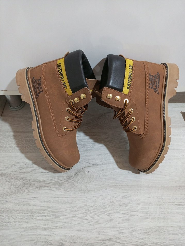 Kahverengi Bağcıklı Erkek Street Style Bot - Görsel 3