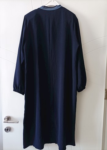 Kadın Lacivert Uzun Fermuarlı Kaban - Görsel 2