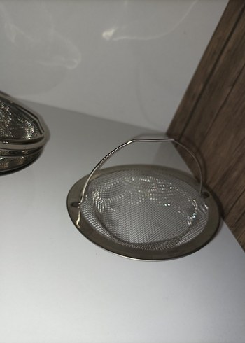 Gri Metal Çay Süzgeci - Görsel 4