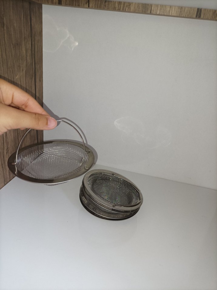 Gri Metal Çay Süzgeci - Görsel 3