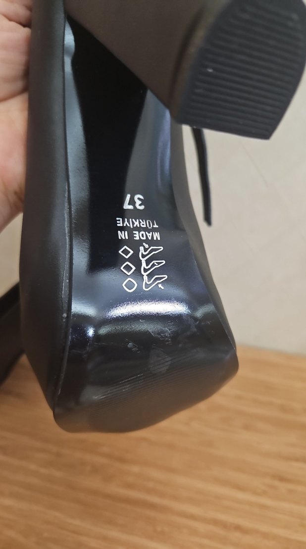 Diger Siyah Platform Topuklu Kadın Ayakkabı - Görsel 4