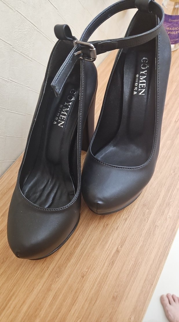 Diger Siyah Platform Topuklu Kadın Ayakkabı - Görsel 3