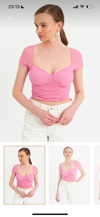 Pembe bluz H&M