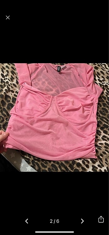 m Beden pembe Renk Pembe bluz H&M