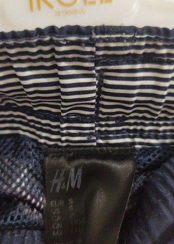 Çizgili Kırmızı Mini Erkek Deniz Şortu - Görsel 2