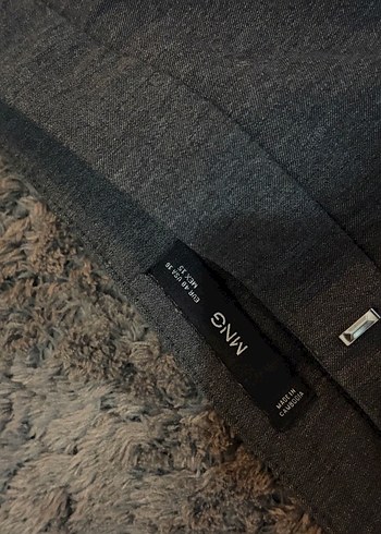 Mango Gri likralı Kadın Kumaş Pantolon - Görsel 3