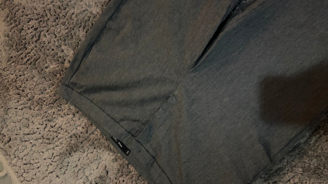 Mango Gri likralı Kadın Kumaş Pantolon - Görsel 2