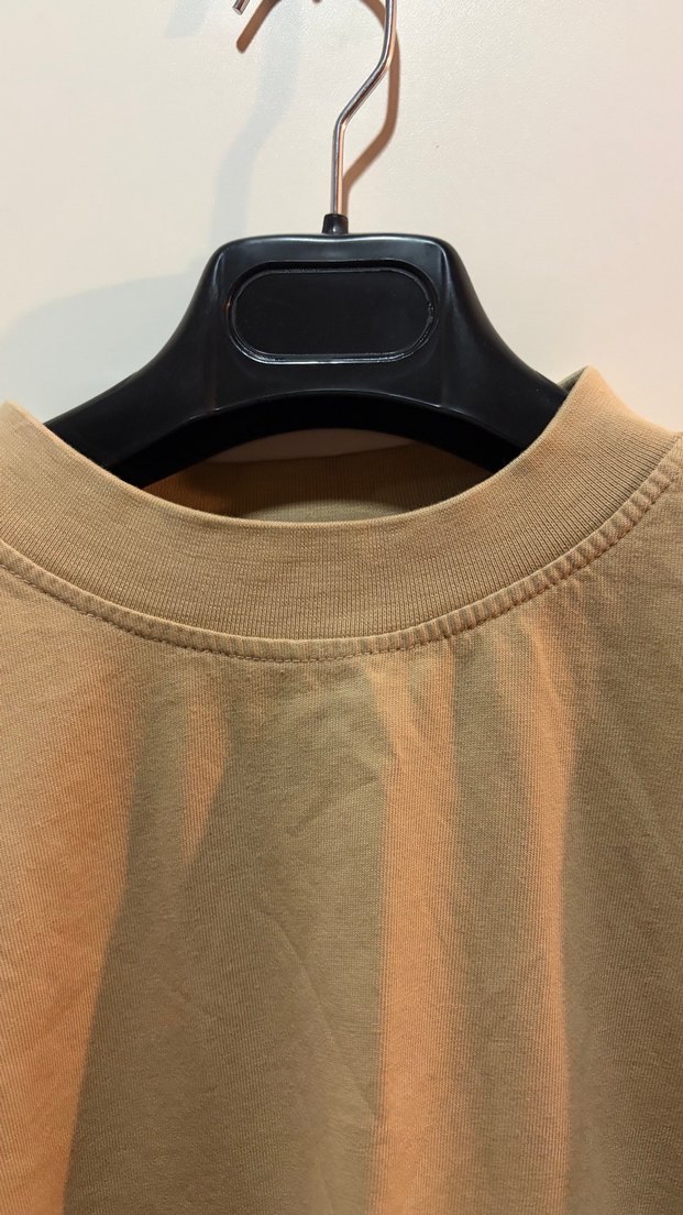 Manuka taş renk pamuklu oversıze thsırt - Görsel 3