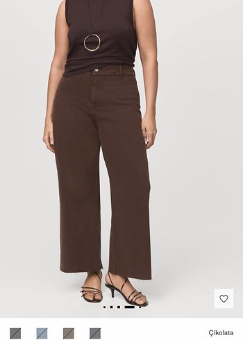 Mango catherin yüksek bel kahve jean - Görsel 2