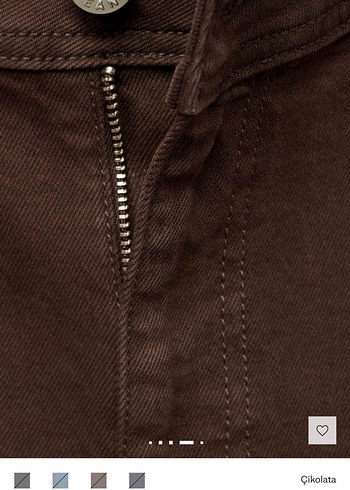 Mango catherin yüksek bel kahve jean - Görsel 3