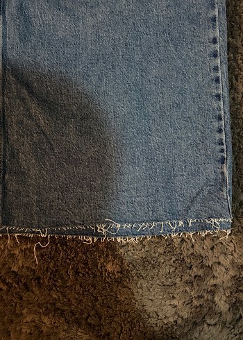 Mango catherin yüksek bel donuk mavi jean - Görsel 7