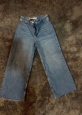 Mango catherin yüksek bel donuk mavi jean - Görsel 9