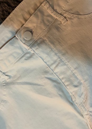 Hm skınny kalın kırık beyaz jean - Görsel 3