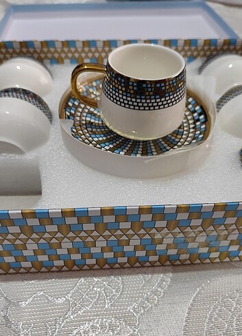 Porselen 6'lı kahve fincanı 