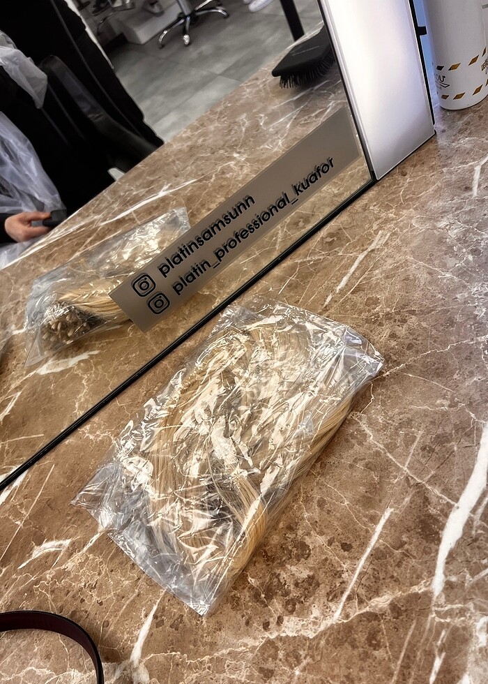 Gerçek platin profesyonel den kaynak saç platin renk 240 adet - Görsel 2