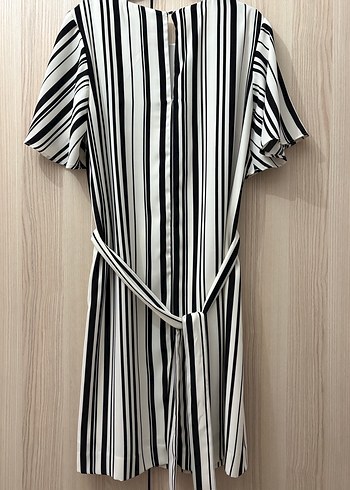 Çizgili  kadın elbise - Görsel 2