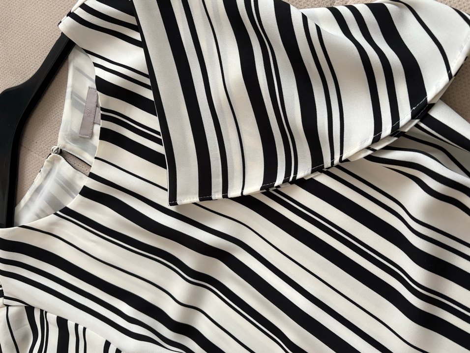 Çizgili  kadın elbise - Görsel 4