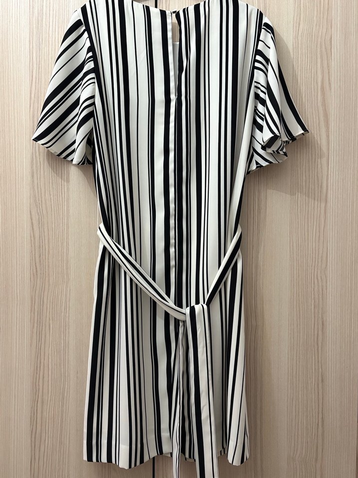 Çizgili  kadın elbise - Görsel 2
