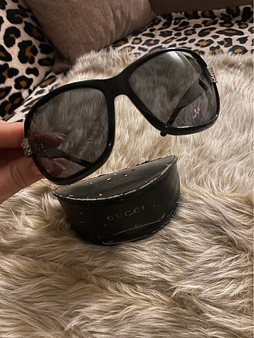 Orijinal Gucci orkinal kemik taşlı güneş gözlüğü