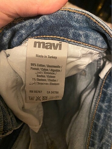 30 Beden mavi Renk Çol az kullanılmış mavi jeans açıl mavi kadın
