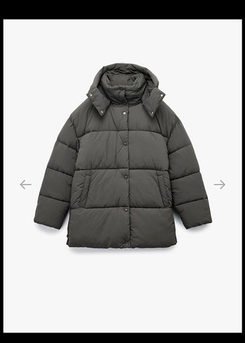 Koton Su İtici Oversize Şişme Mont - Görsel 4