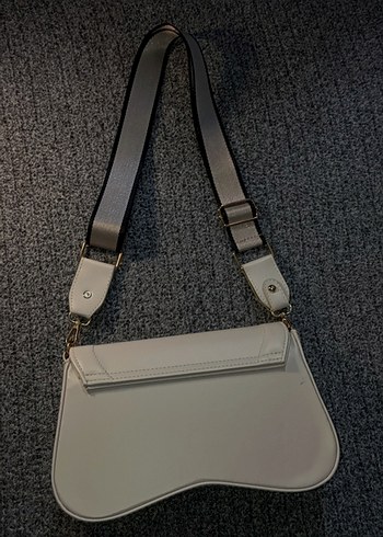 Suni Deri Ekru Kol ve Omuz Çantası - Görsel 2