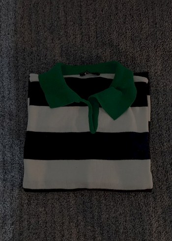 Trendyolamilla Çizgili Triko Kazak - Görsel 3