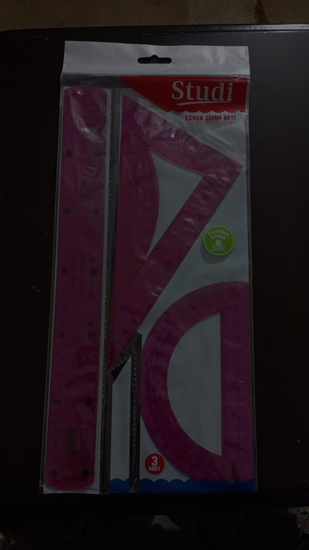 Mor Esnek Okul Cetvel Seti 3'lü - Görsel 2