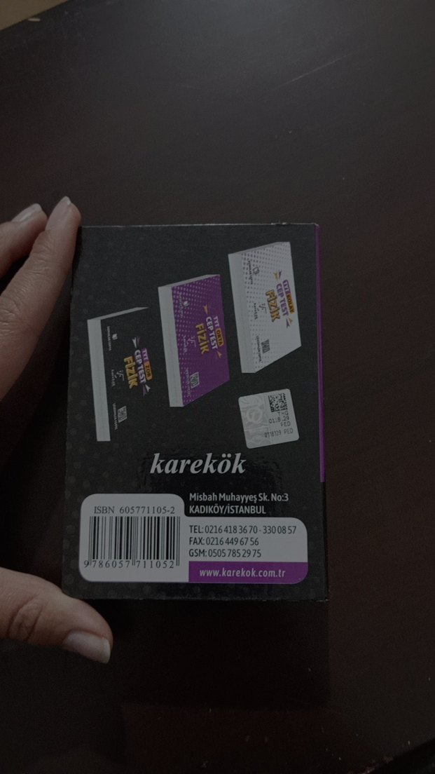Karekök Yayınları TYT Cep Test Fizik Zor - Görsel 2
